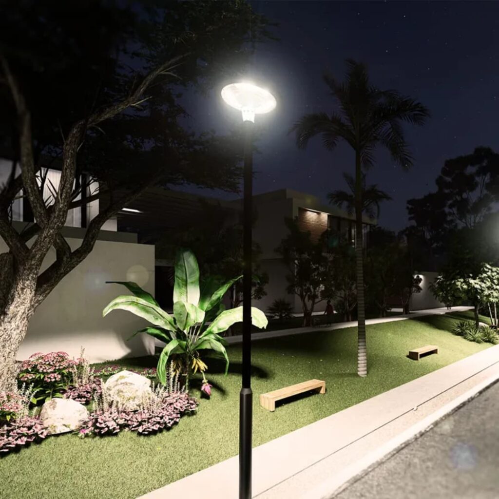 800W Solar RGB Outdoor Garden Light 5