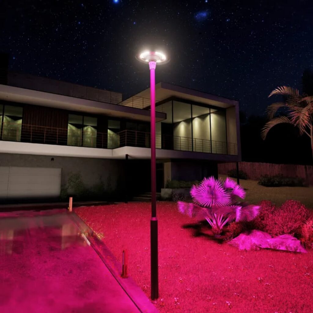 800W Solar RGB Outdoor Garden Light 6