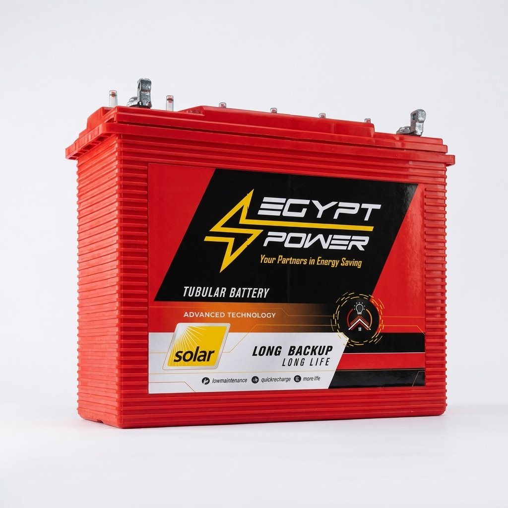 Tubular solar backup battery